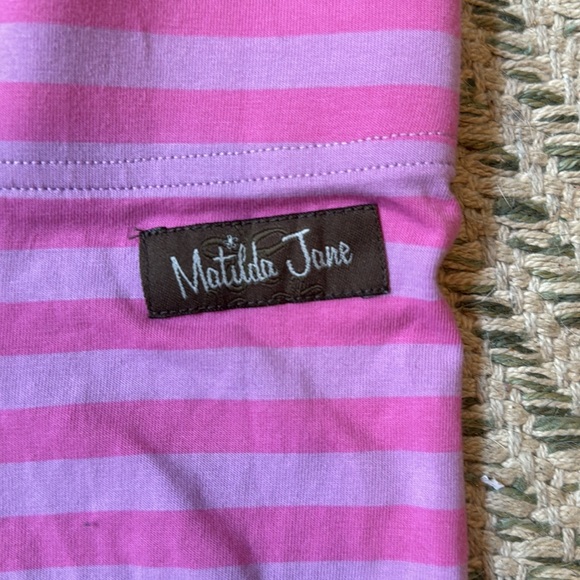 Matilda Jane pink and purple ruffle pants Girls size 8 - Picture 2 of 4